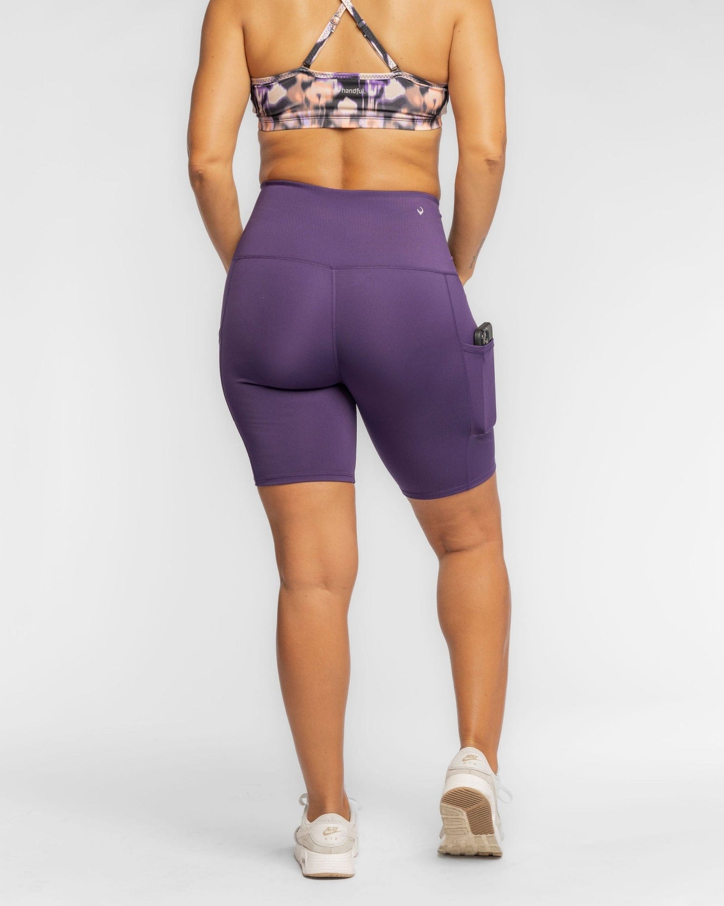 Handful Hi Five High - Waisted Biker Short - Purple Craze | Handful | Evolve Fit Wear
