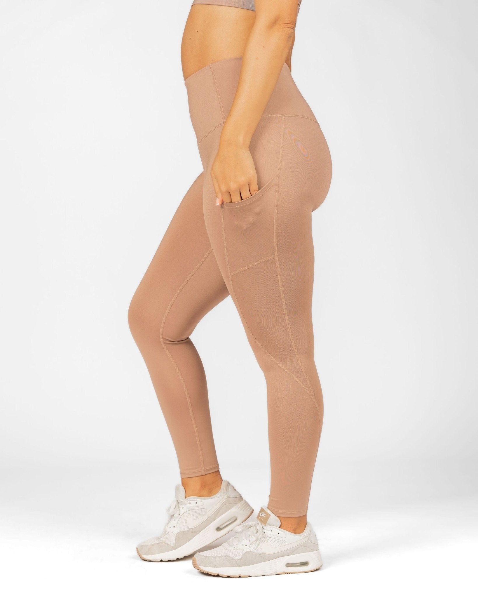 Handful Hi Five Pocketed High - Waist Legging - Just Brew It | Handful | Evolve Fit Wear