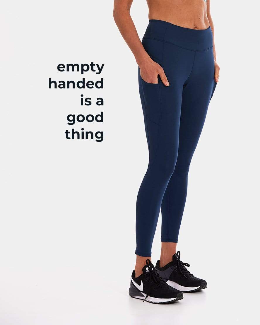 Handful Wi - Thi Mid - Rise Pocketed Legging – Night Swim Navy | Handful | Evolve Fit Wear