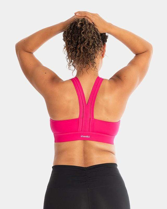 Handful Y - Back Bra - Battle Cry Pink | Handful | Evolve Fit Wear