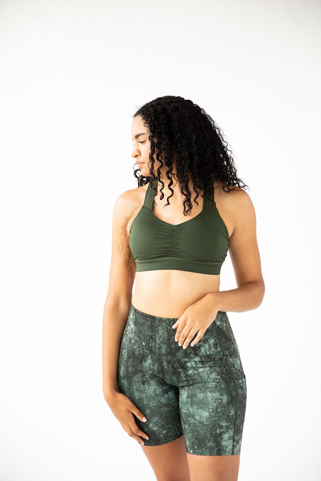 Handful Y - Back Bra - JunipHer (Forest Green) | Handful | Evolve Fit Wear