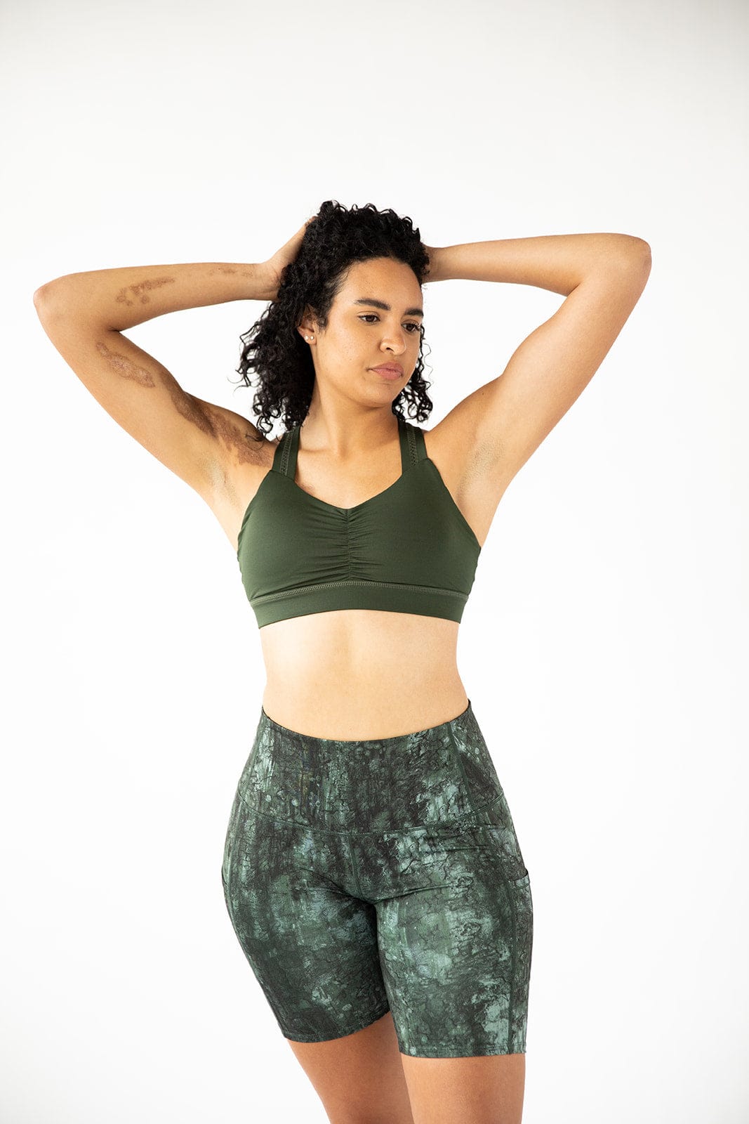 Handful Y - Back Bra - JunipHer (Forest Green) | Handful | Evolve Fit Wear
