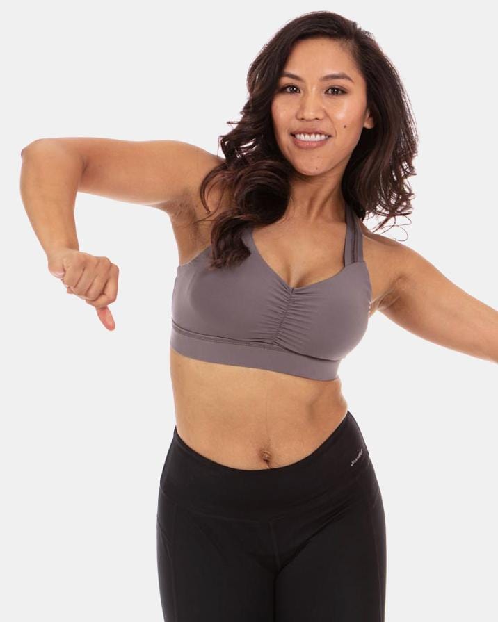 Handful Y - Back Bra - Magnetic Gray | Handful | Evolve Fit Wear
