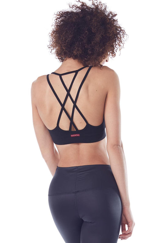 Hard Tail Double Cross Bra - Black | Hard Tail Forever | Evolve Fit Wear