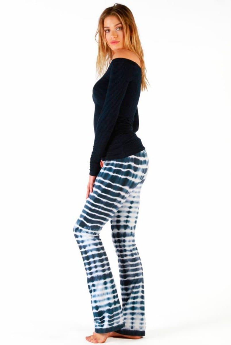 Hard Tail Rolldown Bootleg Pant - Electric Lines | Hard Tail Forever | Evolve Fit Wear