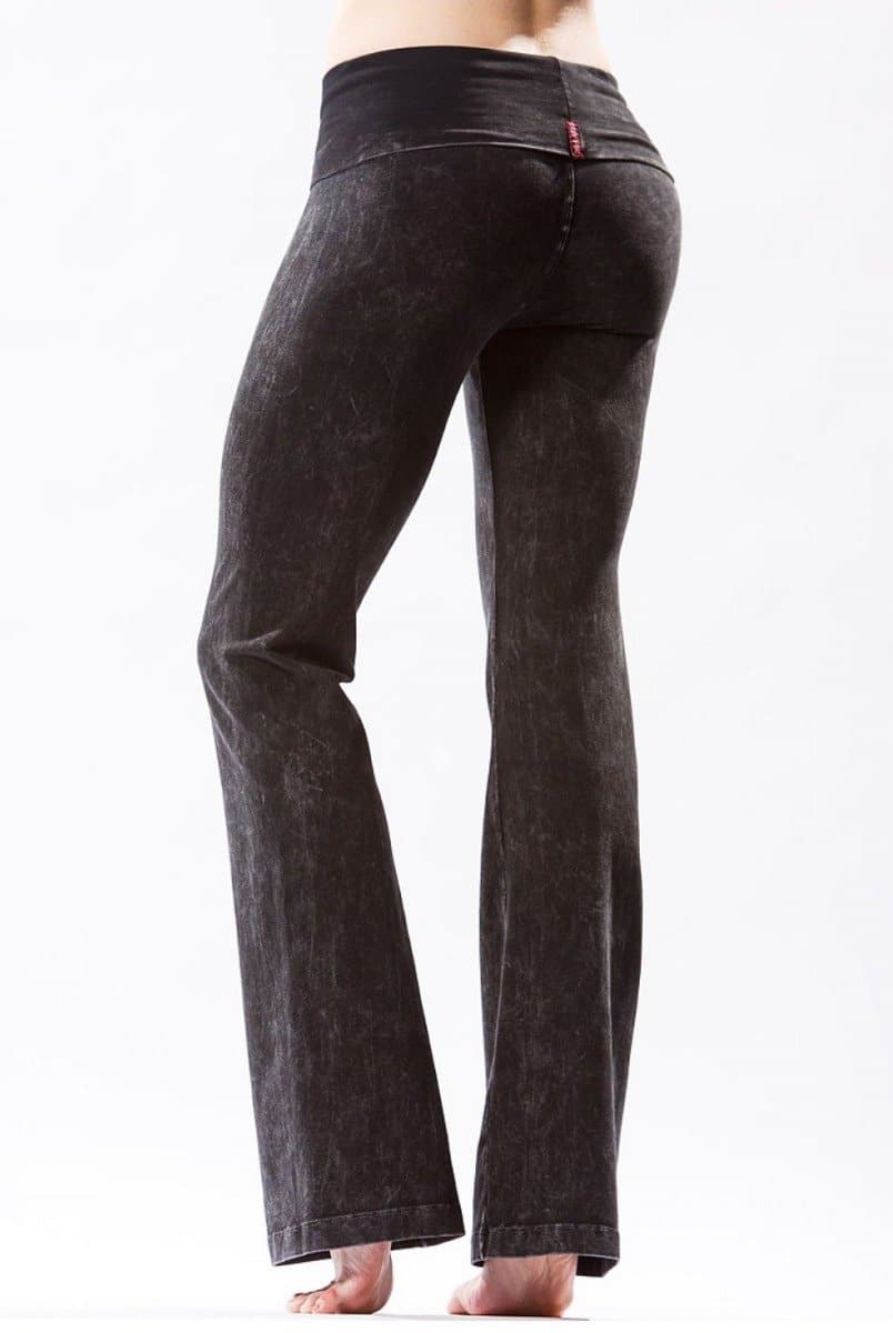 Hard Tail Rolldown Bootleg Pant - Mineral Black | Hard Tail Forever | Evolve Fit Wear