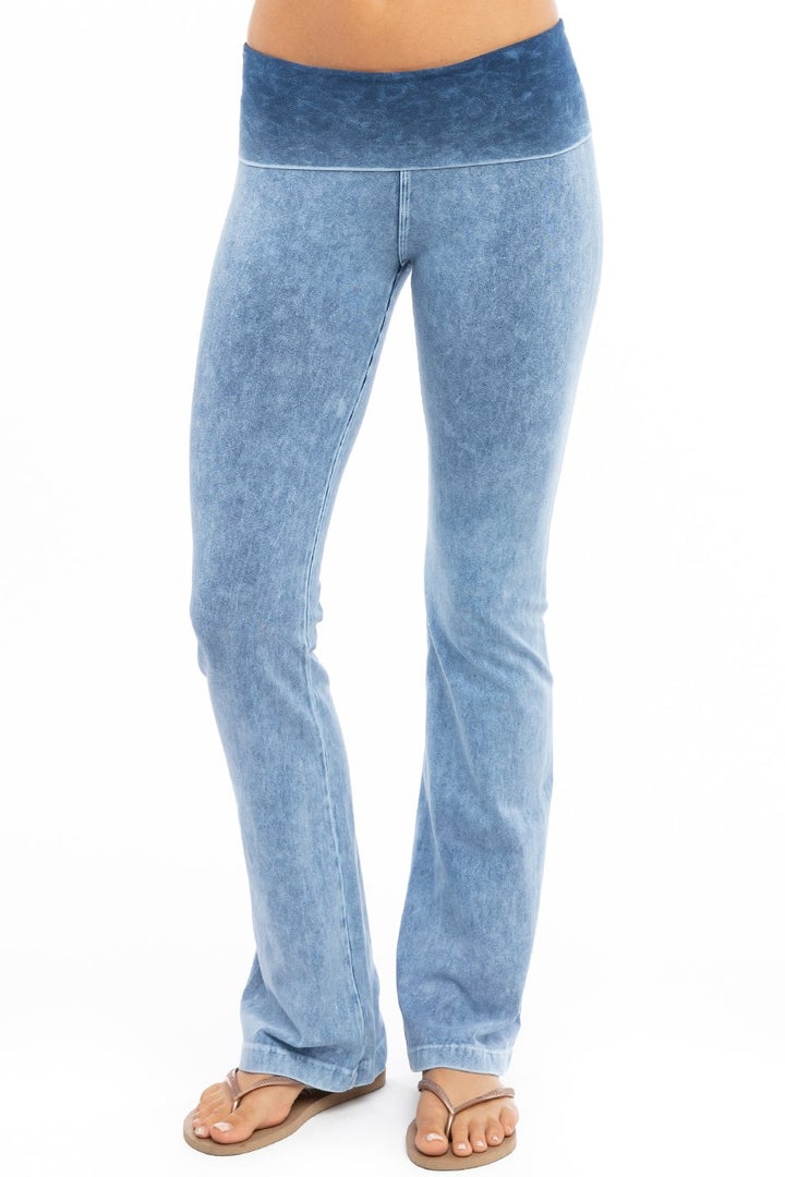 Hard Tail Rolldown Bootleg Pant - Mineral Blue | Hard Tail Forever | Evolve Fit Wear