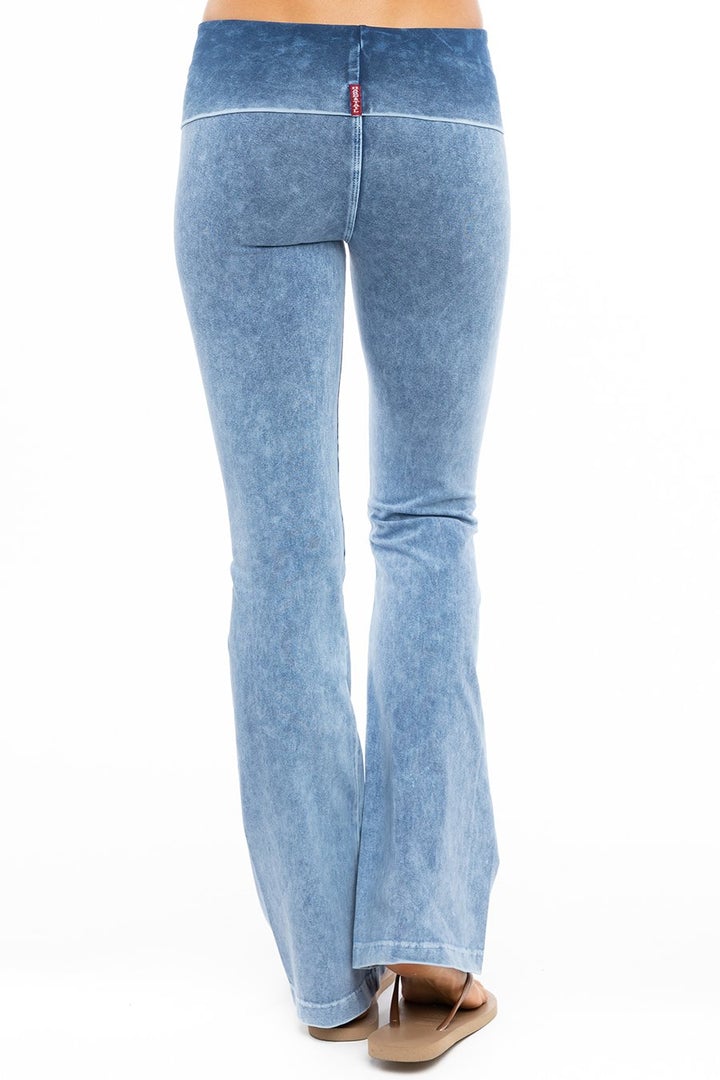 Hard Tail Rolldown Bootleg Pant - Mineral Blue | Hard Tail Forever | Evolve Fit Wear