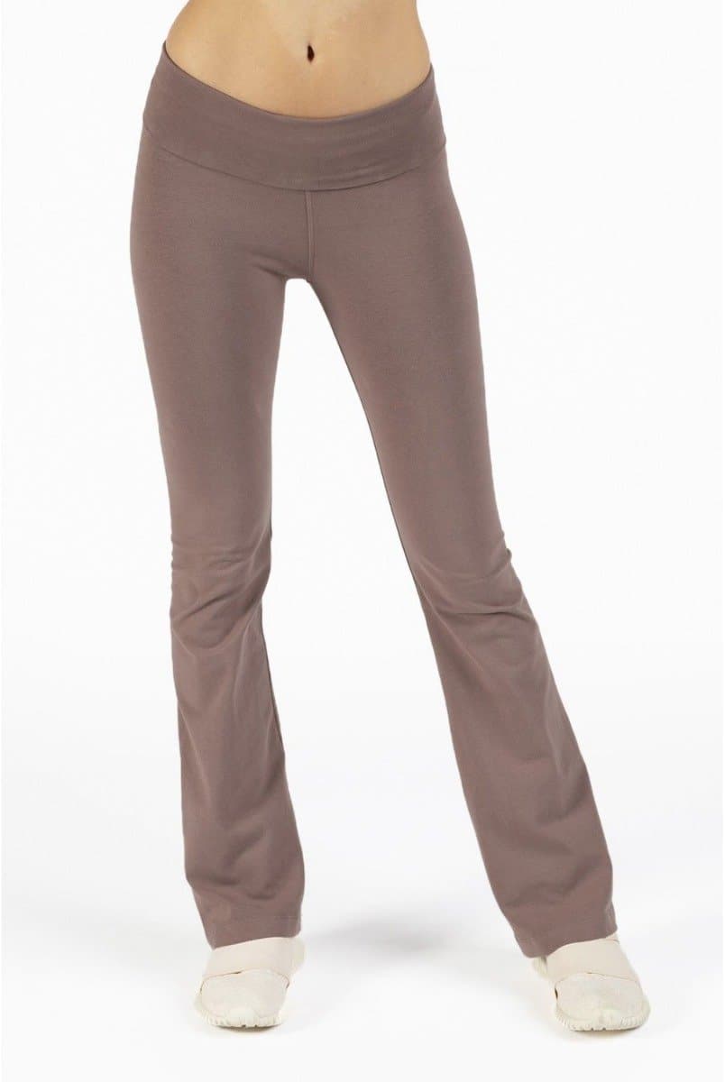 Hard Tail Rolldown Bootleg Pant - Mocha | Hard Tail Forever | Evolve Fit Wear
