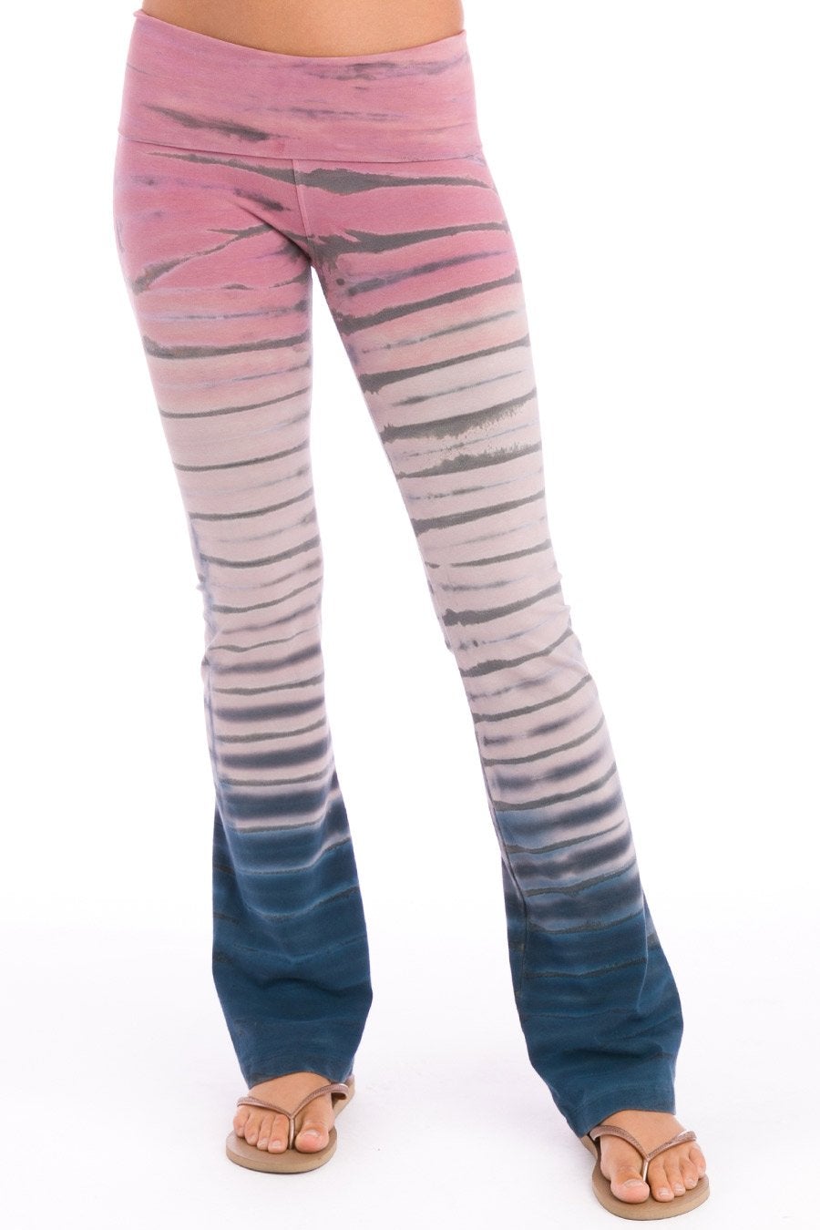 Hard Tail Rolldown Bootleg Pant - Pink Horizon | Hard Tail Forever | Evolve Fit Wear