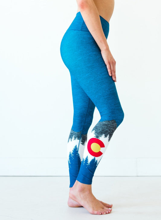 Heather Native Yoga Pants | Colorado Threads Clothing | Evolve Fit Wear