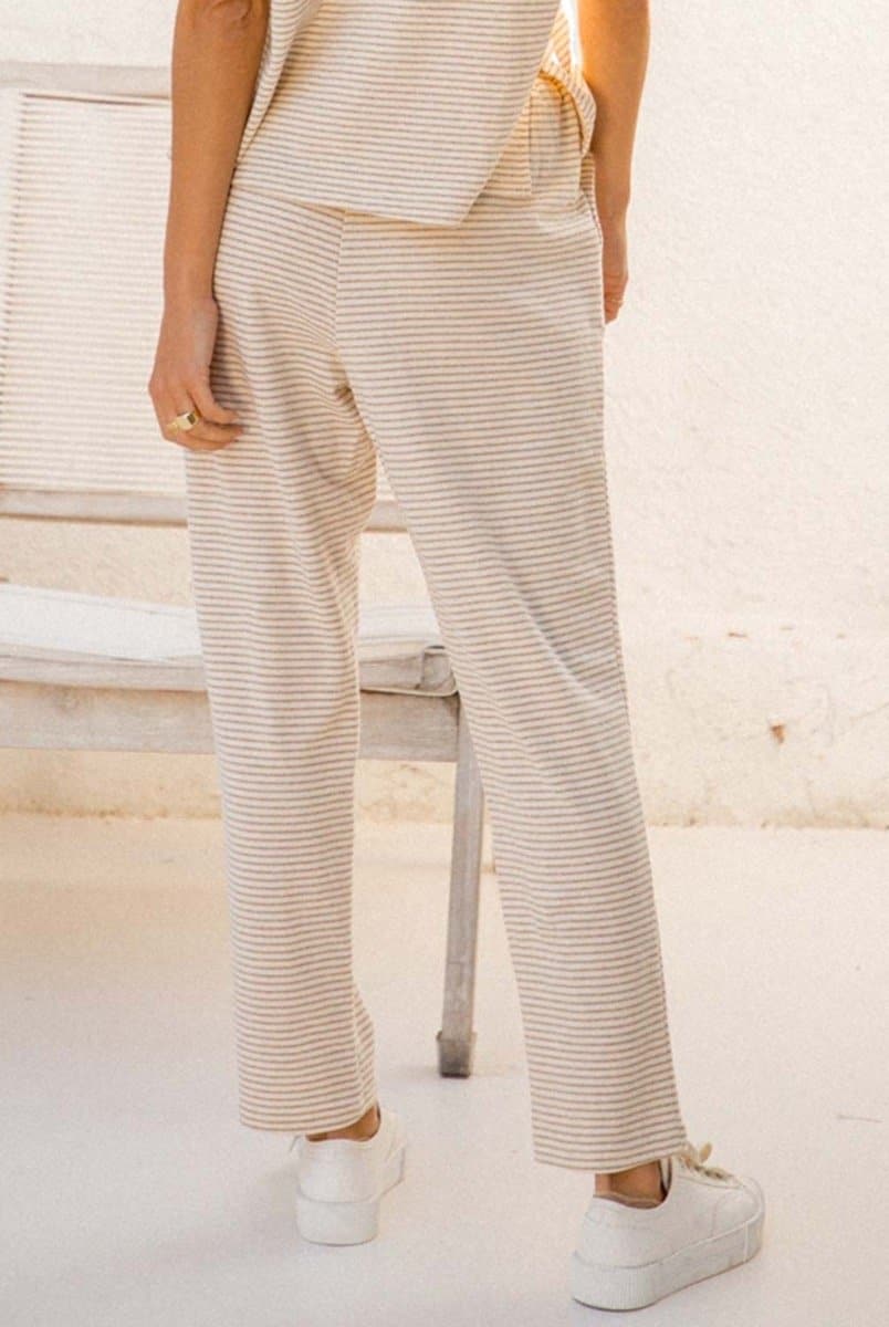 Hem & Thread Pinstripe French Terry Long Pants | Hem And Thread | Evolve Fit Wear