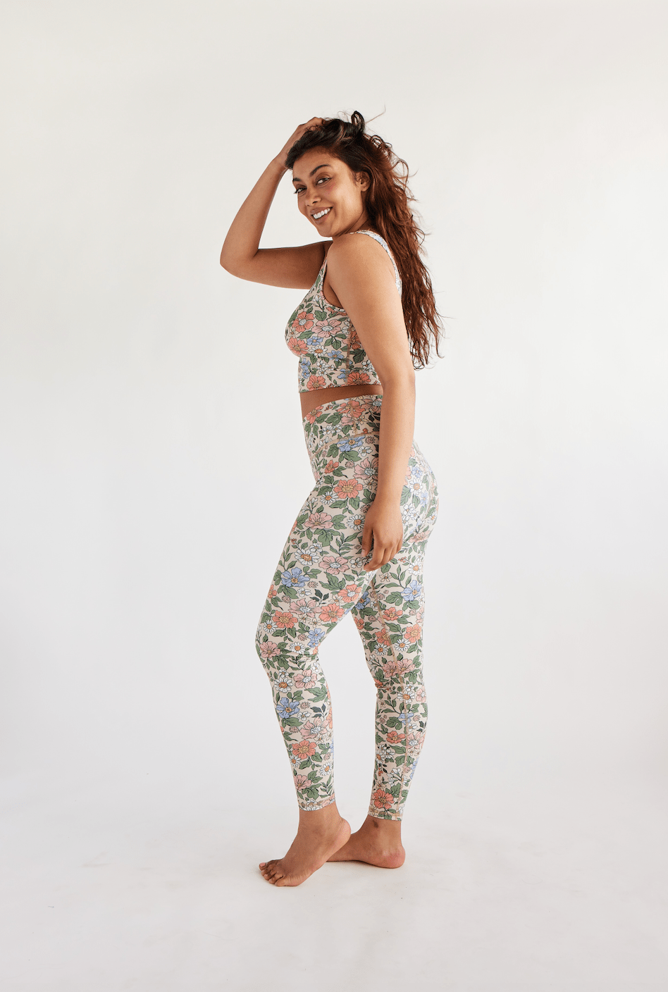 High Rise Leggings - Sweet Floral | Swaay | Evolve Fit Wear