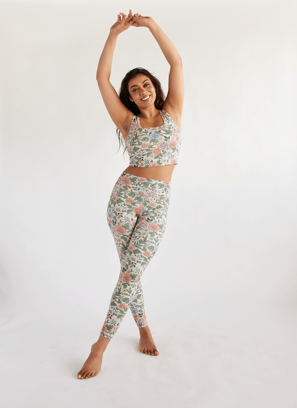 High Rise Leggings - Sweet Floral | Swaay | Evolve Fit Wear