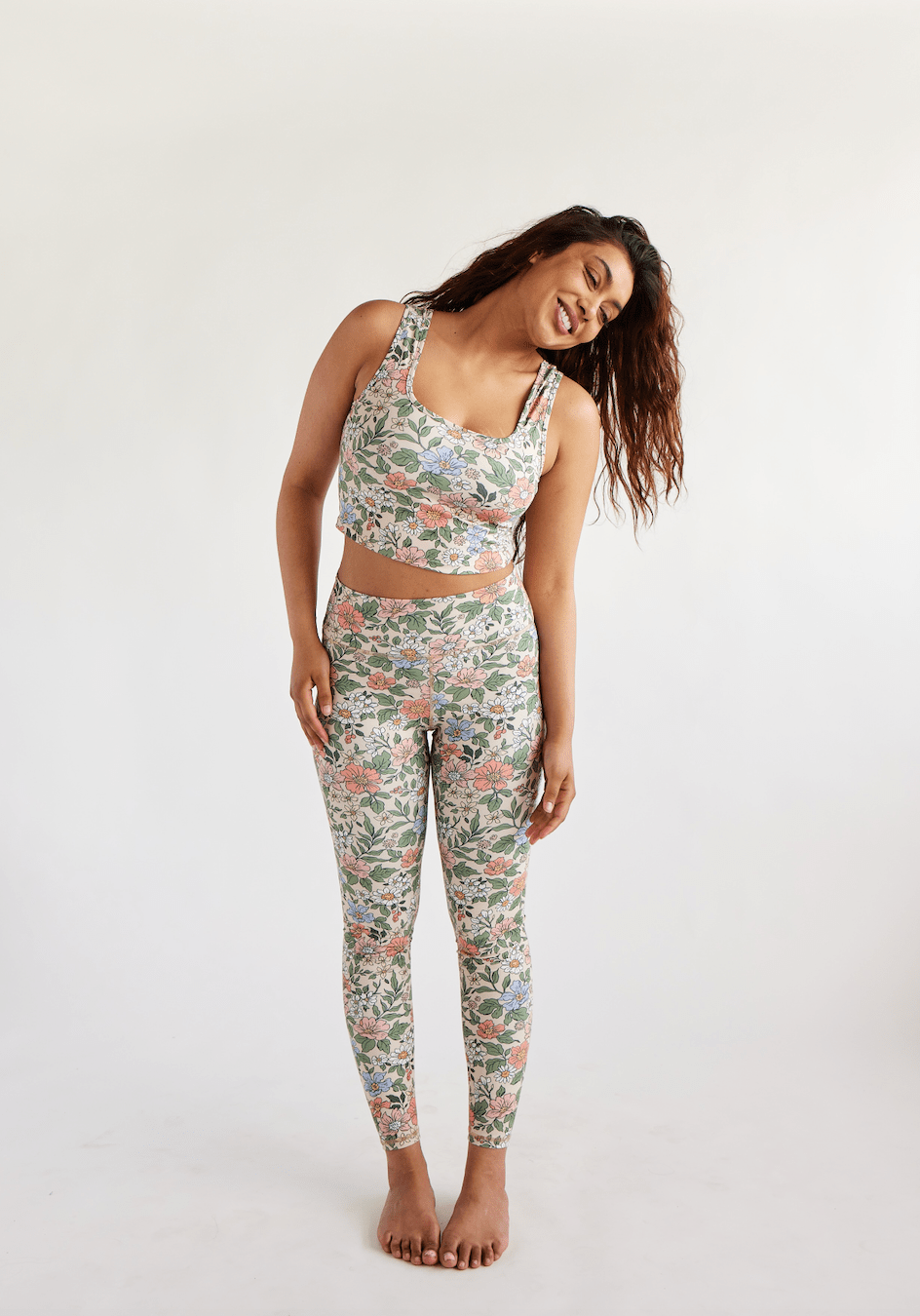 High Rise Leggings - Sweet Floral | Swaay | Evolve Fit Wear