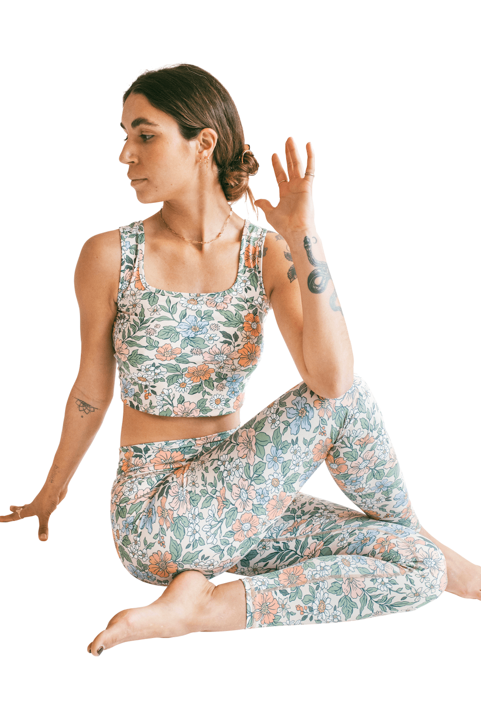 High Rise Leggings - Sweet Floral | Swaay | Evolve Fit Wear