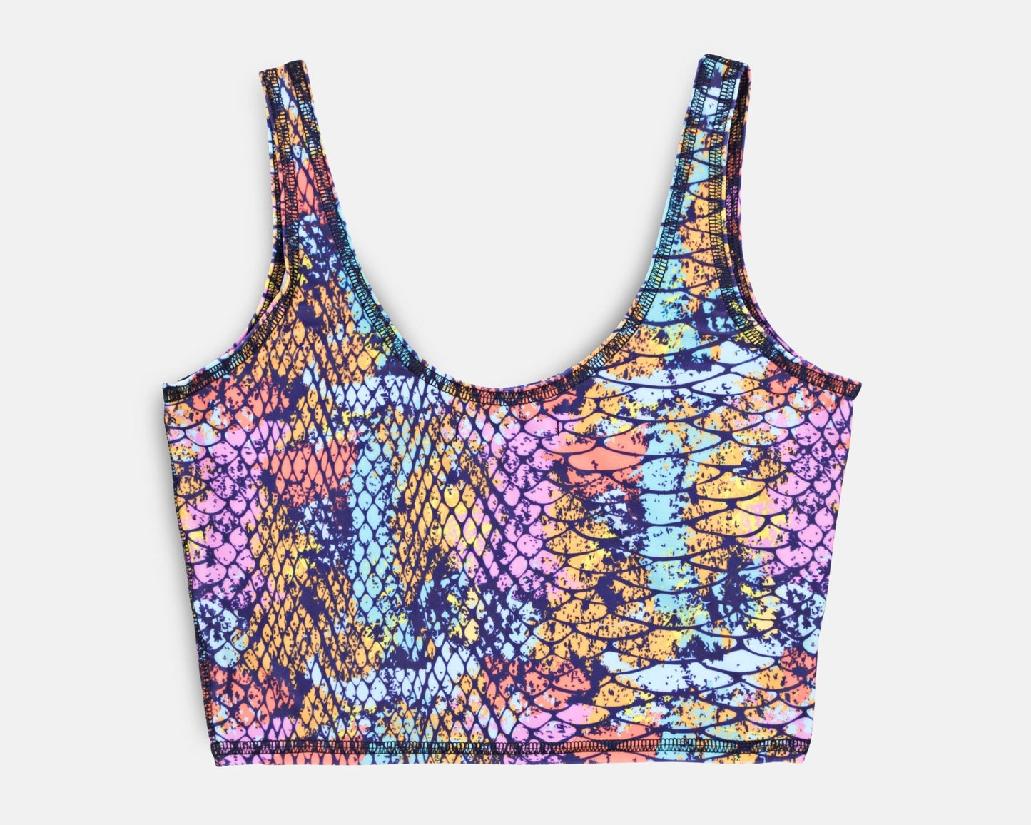 Jade Crop Yoga Top - Passion Cobra print | Vagabond Goods | Evolve Fit Wear