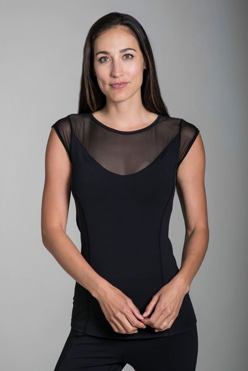 KiraGrace Crescent Mesh Yoga Cap Sleeve | KiraGrace | Evolve Fit Wear