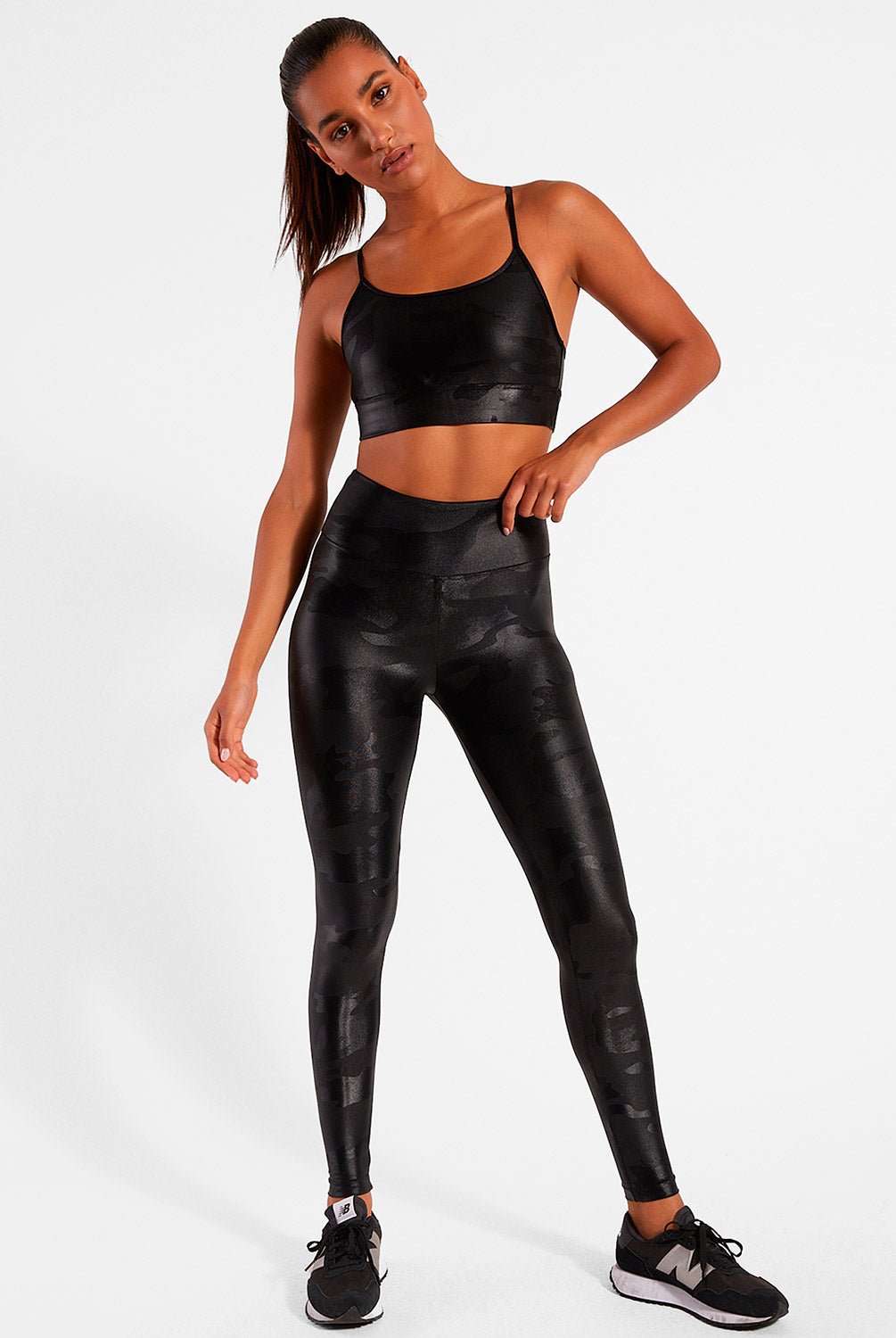 Koral Activewear Sweeper Sports Bra - Black Camo | Koral Activewear | Evolve Fit Wear