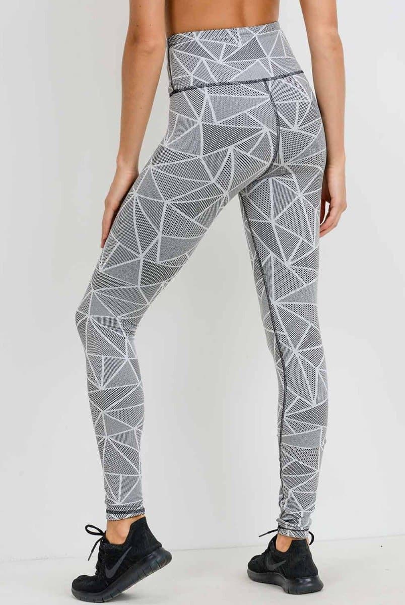 Mono B Jacquard Mosaic Print High Waisted Legging | Mono B | Evolve Fit Wear