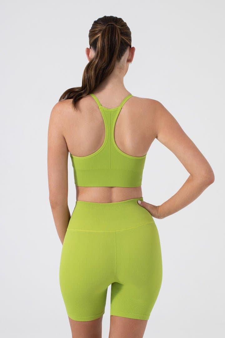 One By One Bra - V - Neck Seamless Sports Bra with Removable Cups | NUX | Evolve Fit Wear