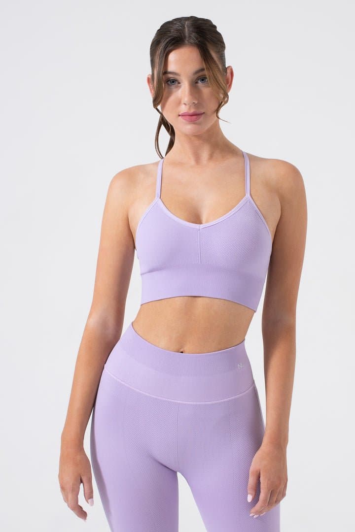 One By One Bra - V - Neck Seamless Sports Bra with Removable Cups | NUX | Evolve Fit Wear