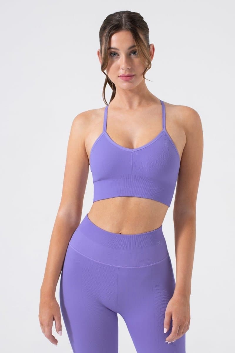 One By One Bra - V - Neck Seamless Sports Bra with Removable Cups | NUX | Evolve Fit Wear