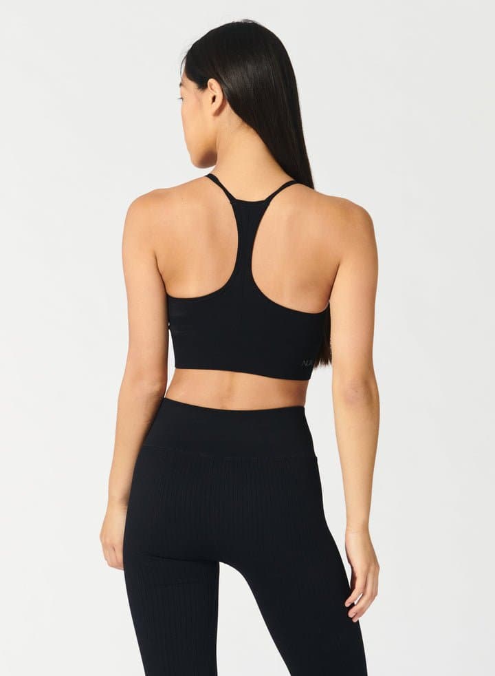 One By One Bra - V - Neck Seamless Sports Bra with Removable Cups | NUX | Evolve Fit Wear