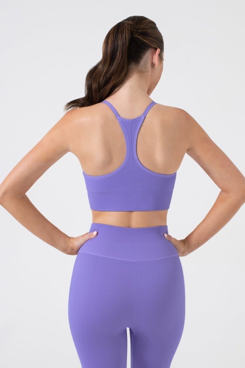 One By One Bra - V - Neck Seamless Sports Bra with Removable Cups | NUX | Evolve Fit Wear