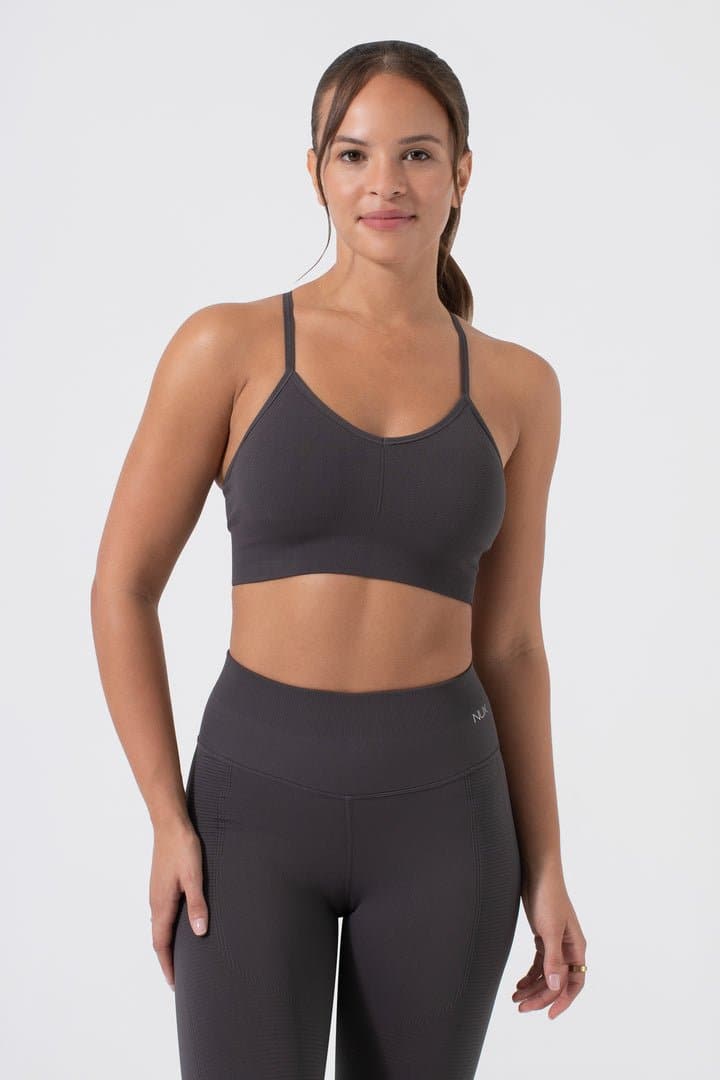 One By One Bra - V - Neck Seamless Sports Bra with Removable Cups | NUX | Evolve Fit Wear