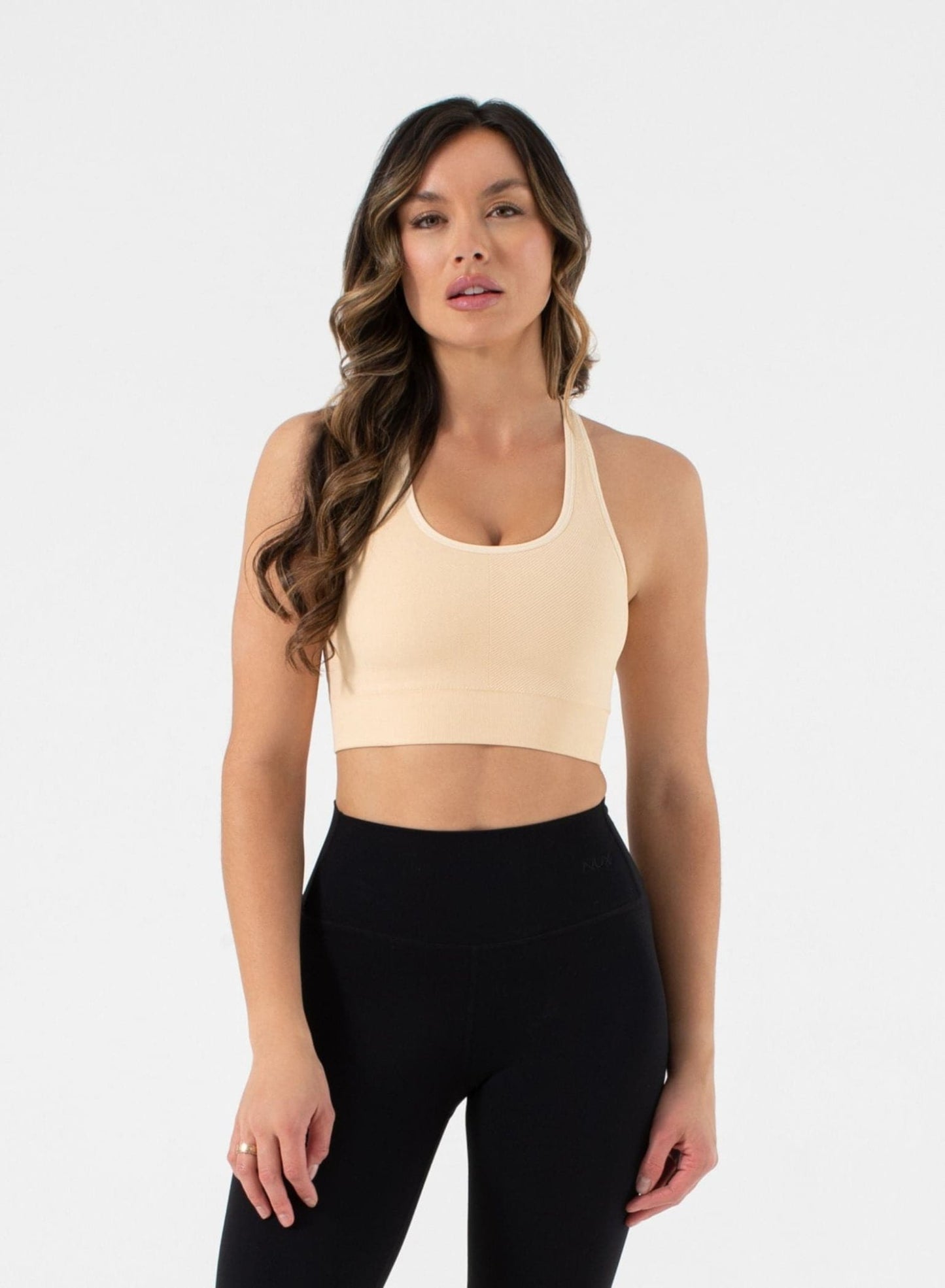 One by One Scoop Bra - Seamless Criss - Cross Back Strap | NUX | Evolve Fit Wear