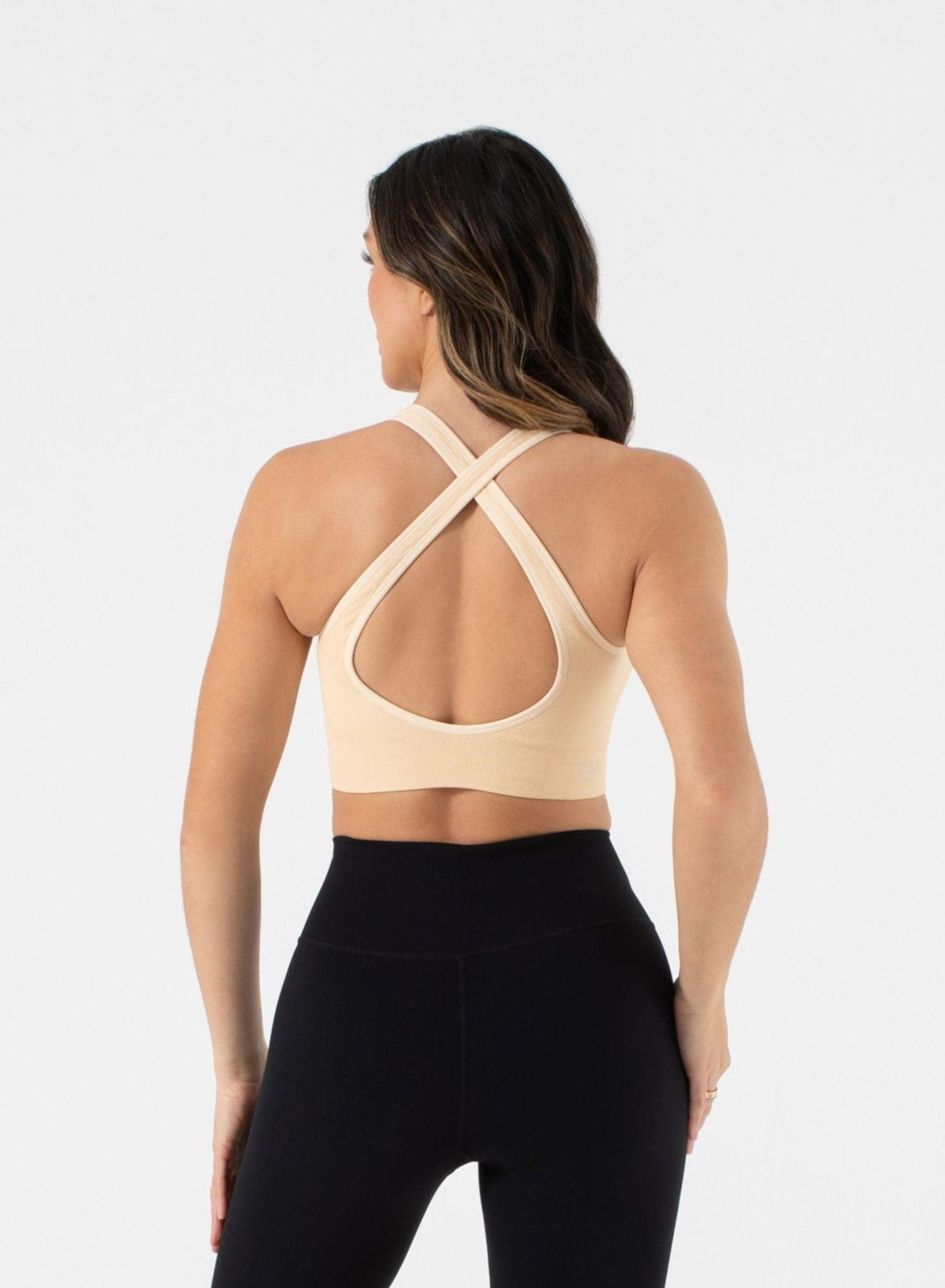 One by One Scoop Bra - Seamless Criss - Cross Back Strap | NUX | Evolve Fit Wear