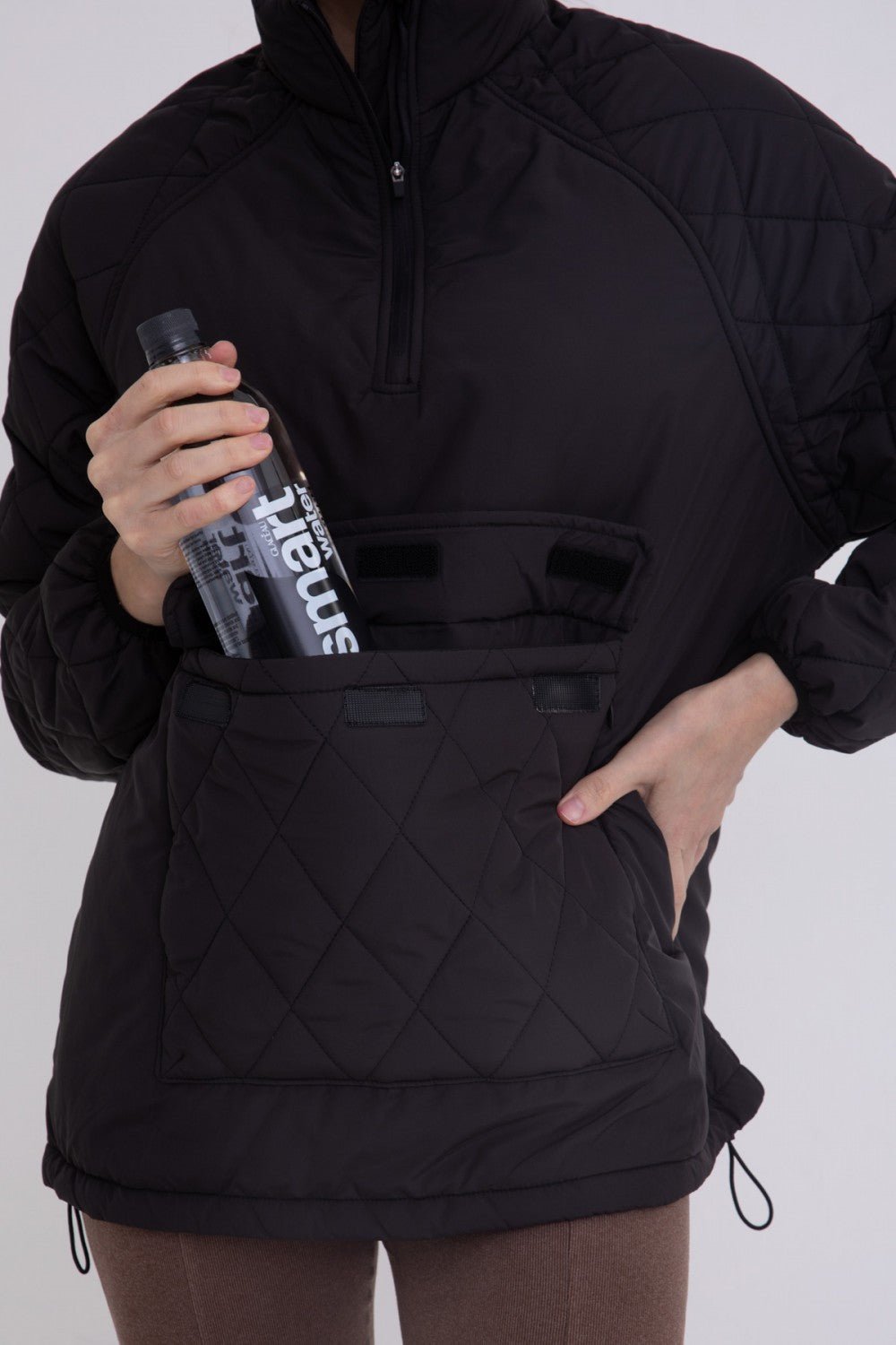 Padded Puffer Quilted Pullover Jacket | Mono B | Evolve Fit Wear