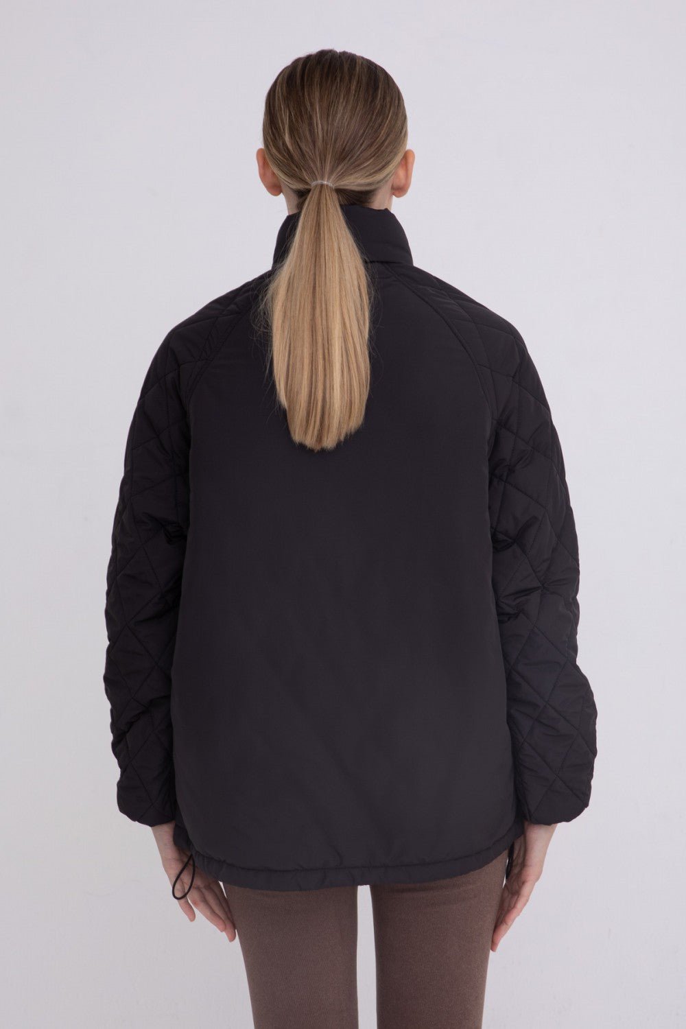 Padded Puffer Quilted Pullover Jacket | Mono B | Evolve Fit Wear