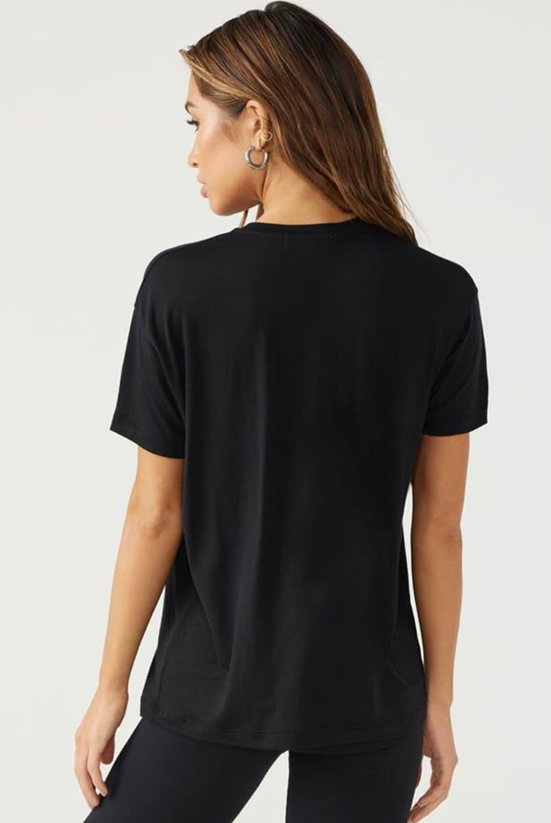 Plunge V Neck - Black | Joah Brown | Evolve Fit Wear