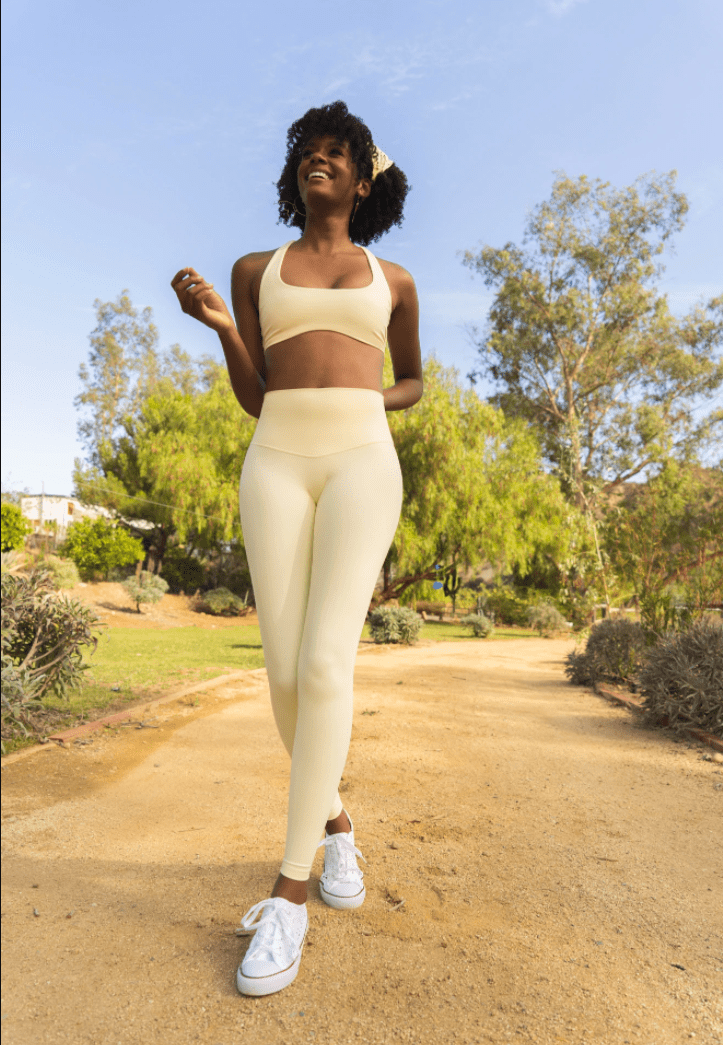 Popflex Supersculpt Legging - Custard (FINAL SALE) | PopFlex Active | Evolve Fit Wear