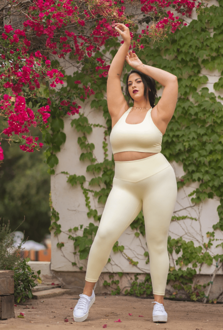 Popflex Supersculpt Legging - Custard (FINAL SALE) | PopFlex Active | Evolve Fit Wear