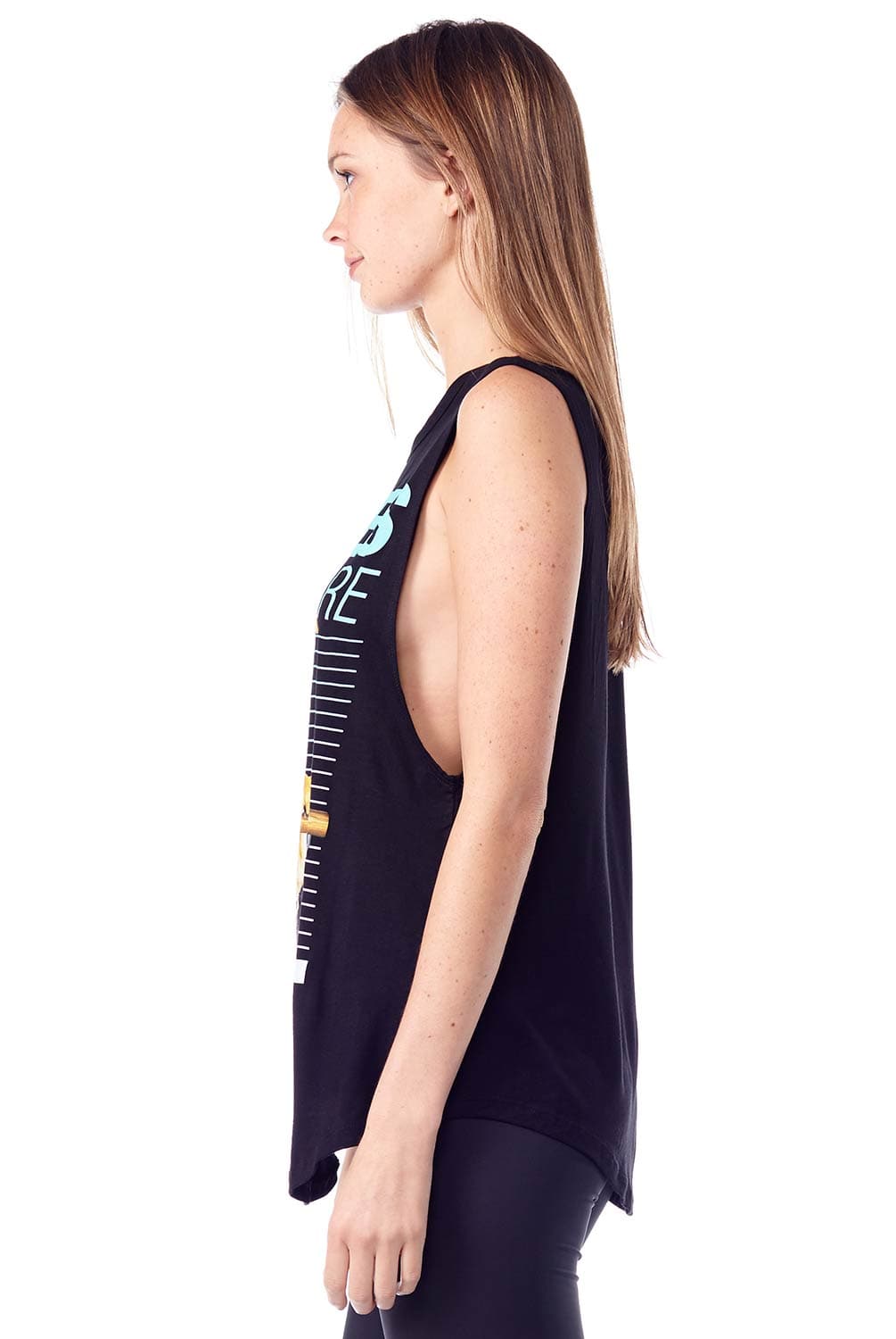 PUPPIES Puppies & Barre Sleeveless Tee | Puppies Make Me Happy | Evolve Fit Wear