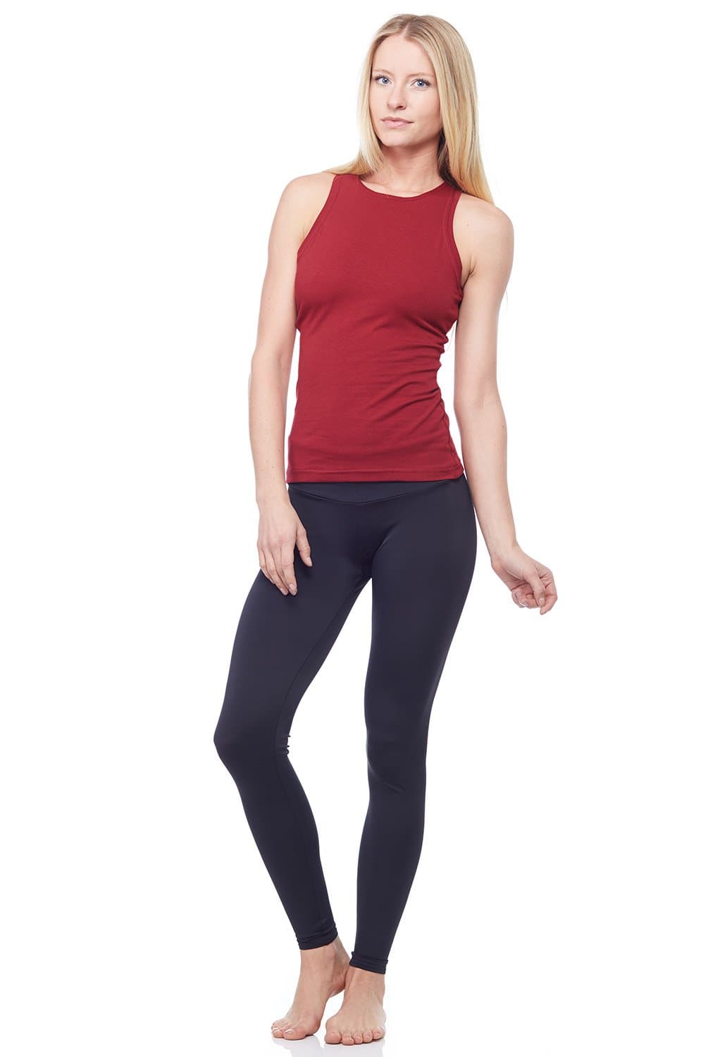 Sandra McCray Flat High Neck Tank w - Bra | Sandra McCray | Evolve Fit Wear