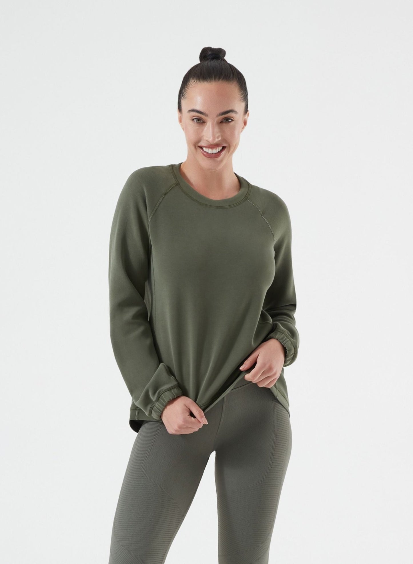 Sleek Sweat - Ultra Soft Relaxed Fit Crew Neck Sweatshirt for Women | NUX | Evolve Fit Wear