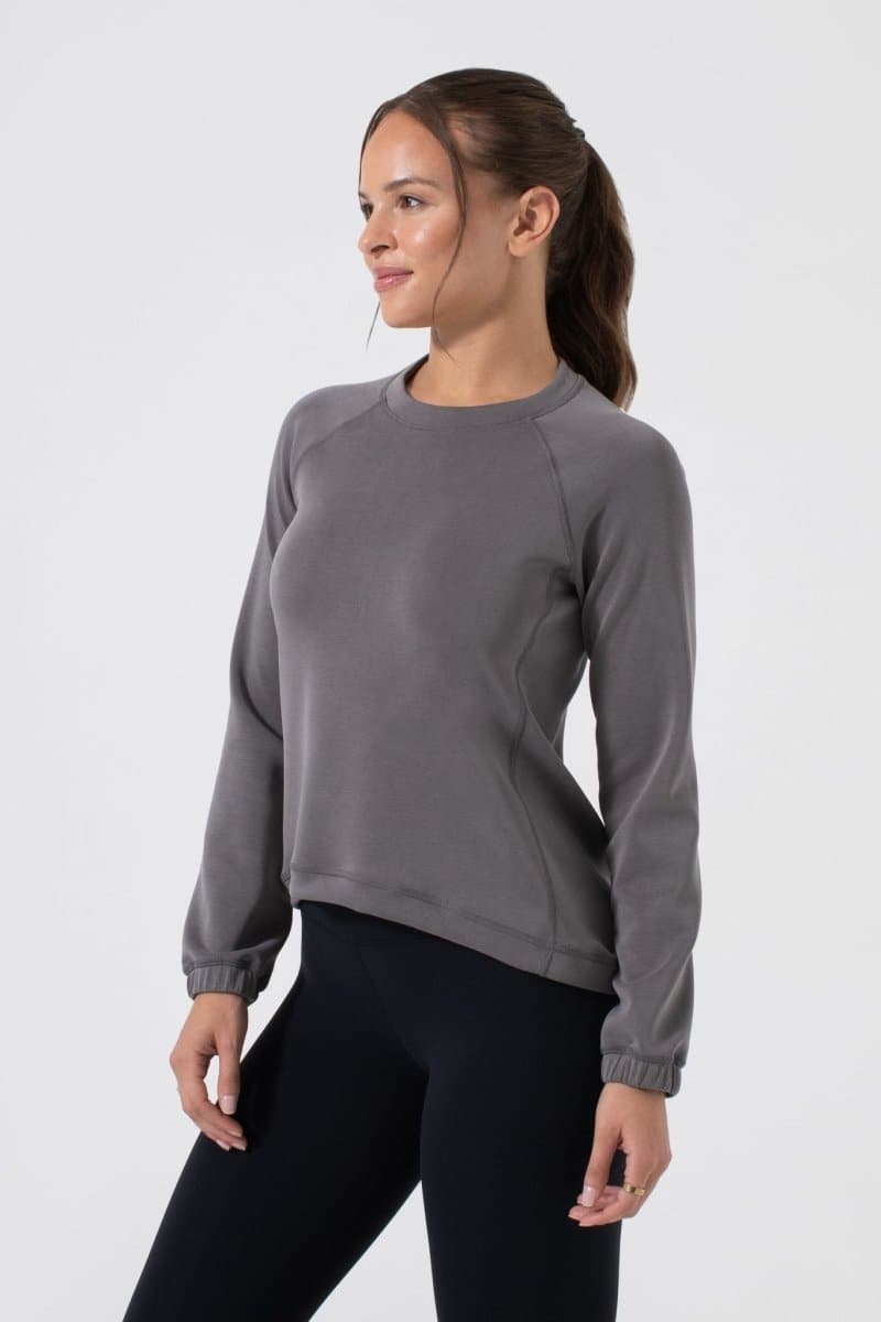 Sleek Sweat - Ultra Soft Relaxed Fit Crew Neck Sweatshirt for Women | NUX | Evolve Fit Wear