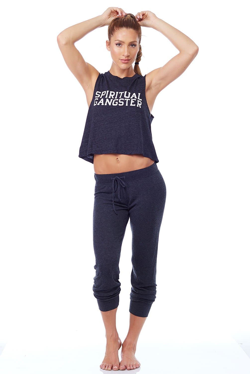 Spiritual Gangster Varsity Logo Tank - Black | Spiritual Gangster | Evolve Fit Wear