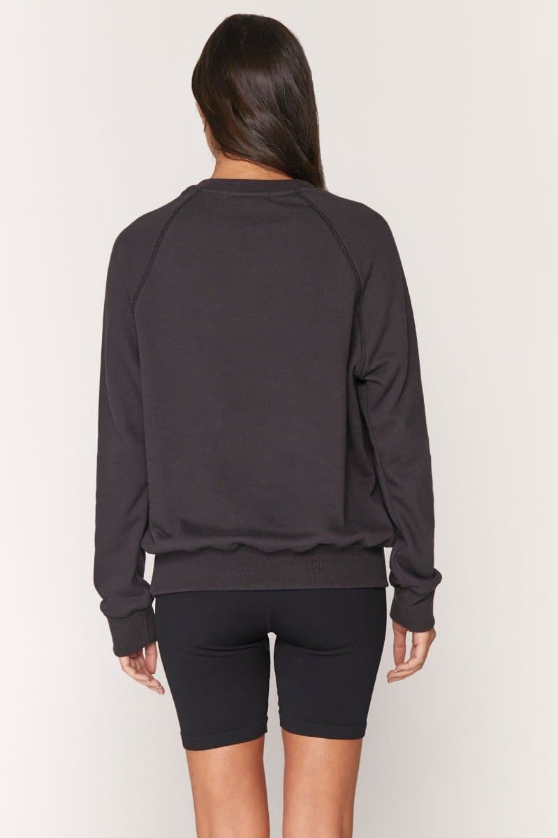 Spiritual Gangster Varsity Old School Sweatshirt - Black | Spiritual Gangster | Evolve Fit Wear