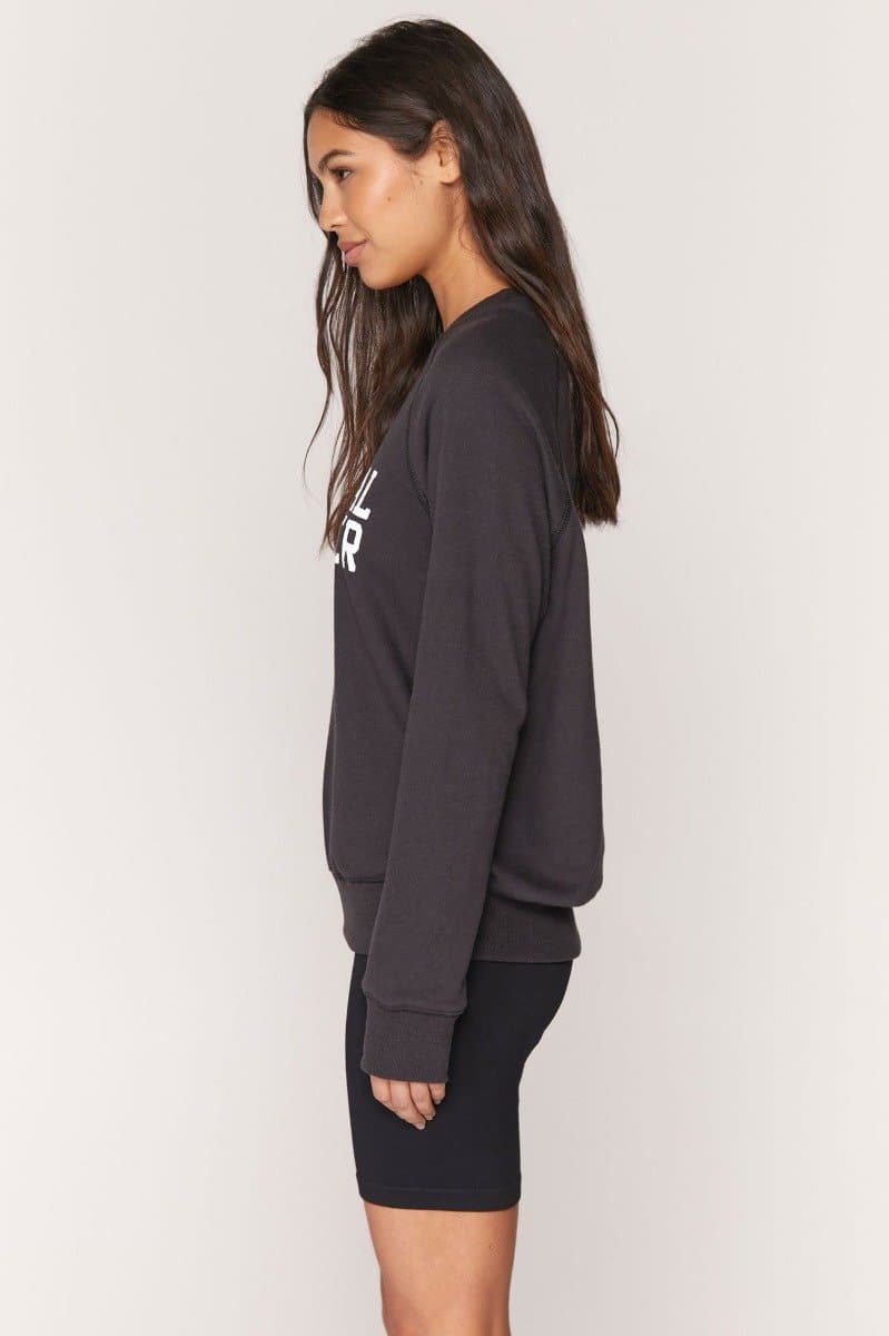 Spiritual Gangster Varsity Old School Sweatshirt - Black | Spiritual Gangster | Evolve Fit Wear