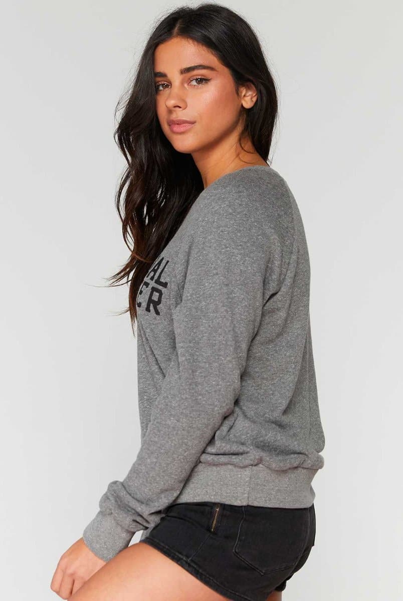 Spiritual Gangster Varsity Old School Sweatshirt - Grey | Spiritual Gangster | Evolve Fit Wear