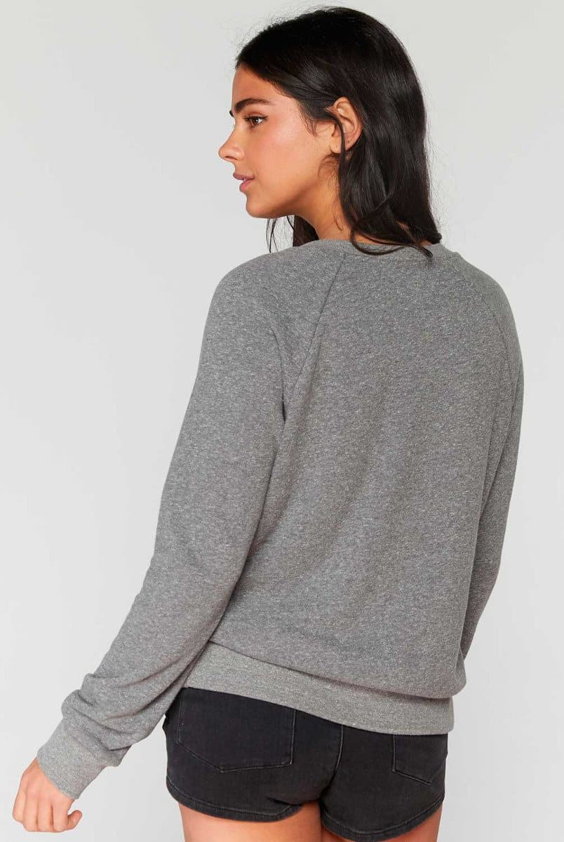 Spiritual Gangster Varsity Old School Sweatshirt - Grey | Spiritual Gangster | Evolve Fit Wear