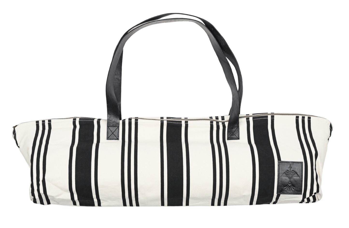 St Tropez Yoga Mat Tote - Black Stripe | Vagabond Goods | Evolve Fit Wear