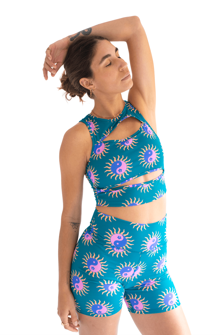 Swaay Shorts: Tropical Yin Yang | Swaay - wholesale | Evolve Fit Wear