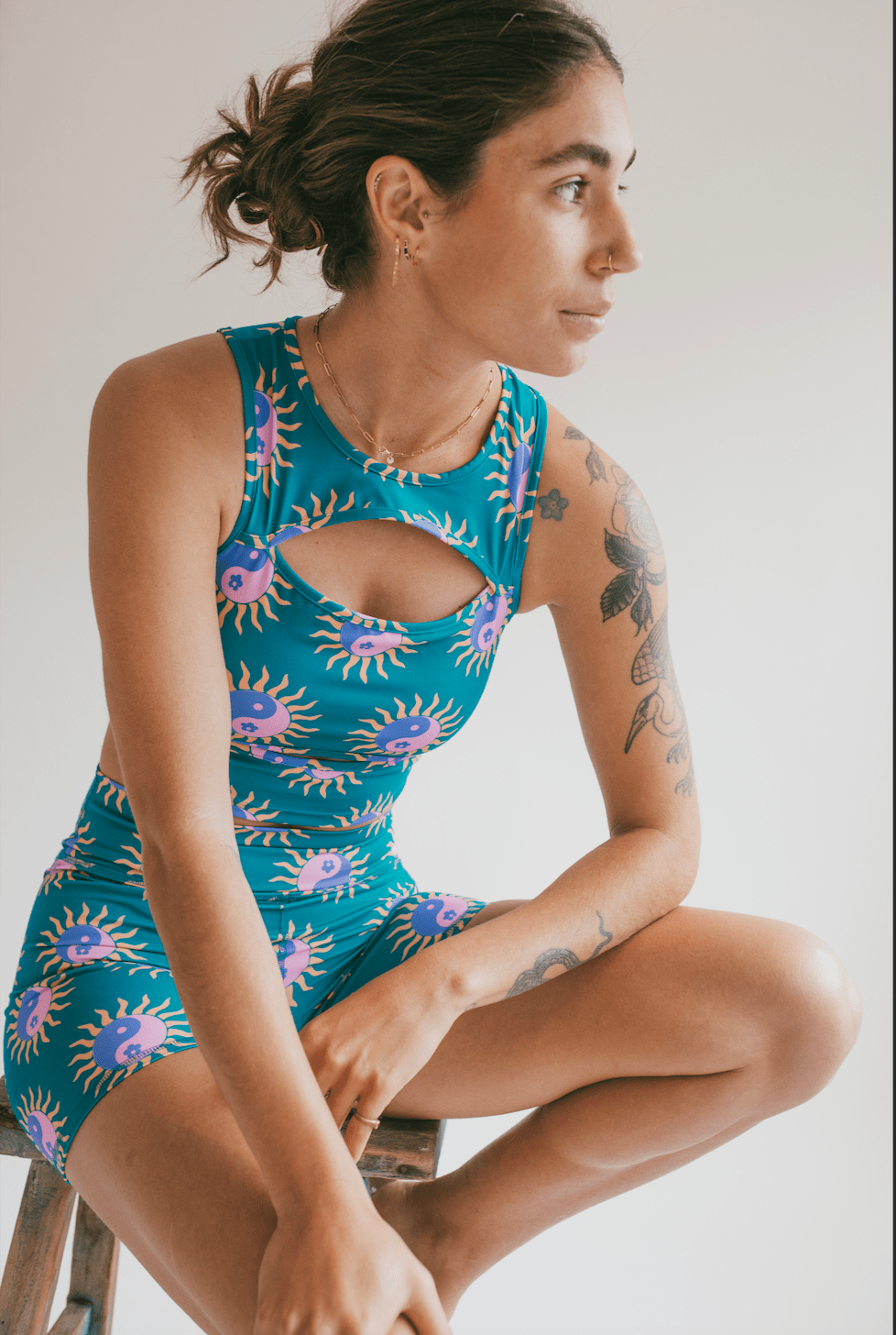 Swaay Shorts: Tropical Yin Yang | Swaay - wholesale | Evolve Fit Wear