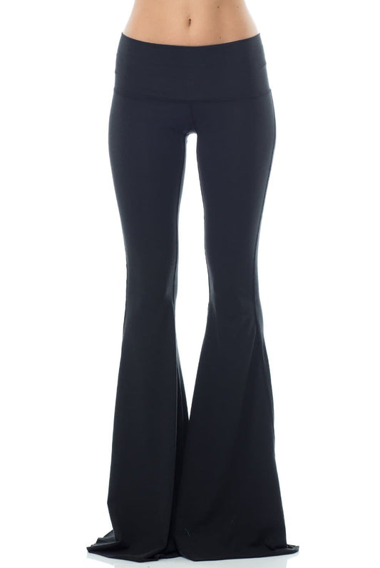 Teeki Solid Black Bell Bottom | Teeki | Evolve Fit Wear